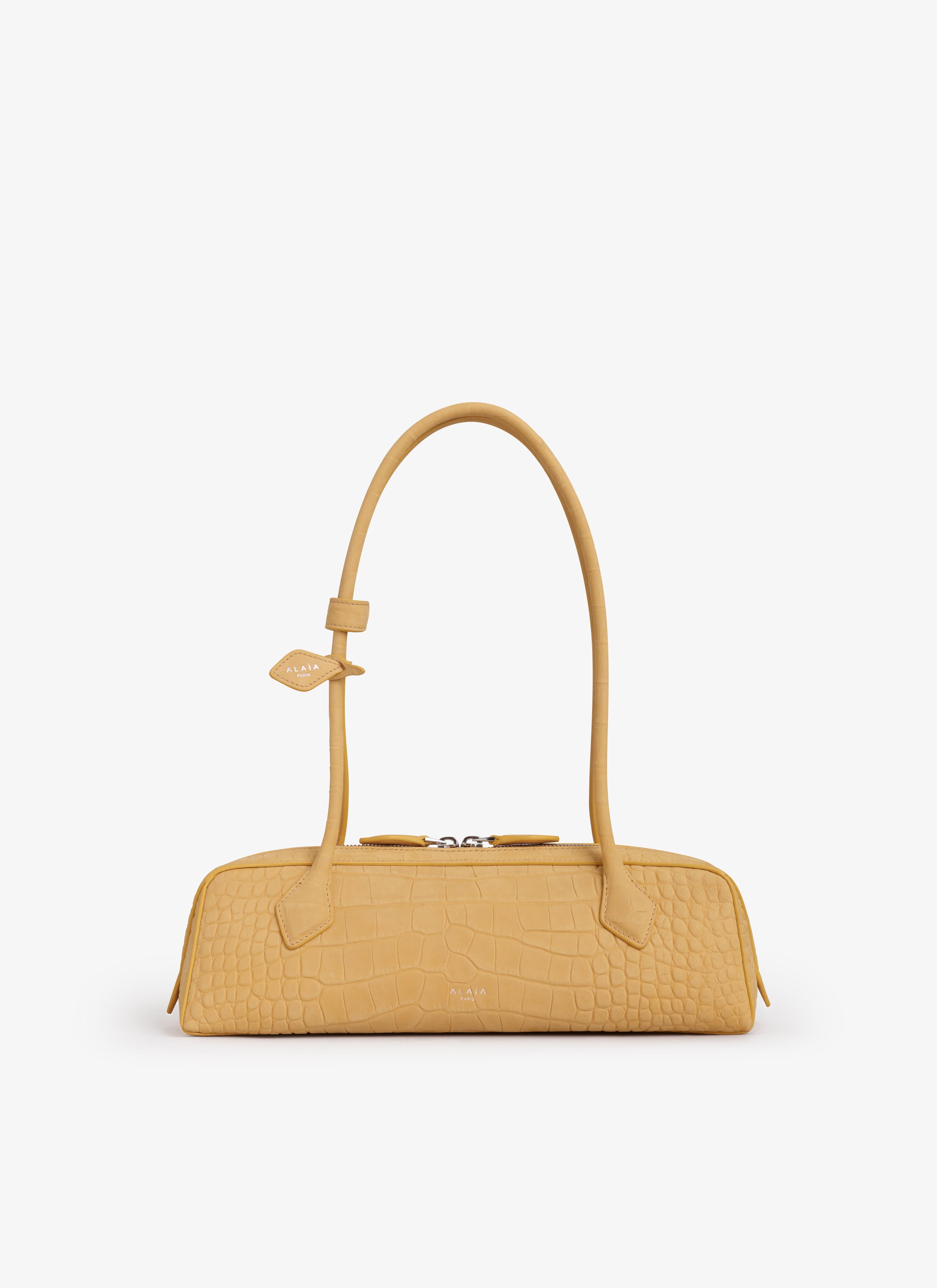 LE TECKEL MEDIUM BAG IN GOATSKIN LE TECKEL MEDIUM BAG IN GOATSKIN - maison-alaia.com